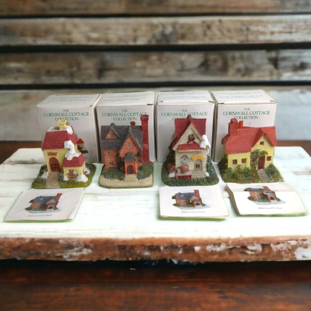 4x Cornwall Cottage Collection Christmas Village Windsor Governor Children's...